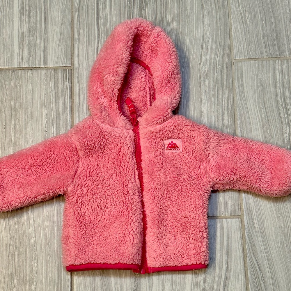 Snozu Pink Fleece Kids Footies - Picture 14 of 16